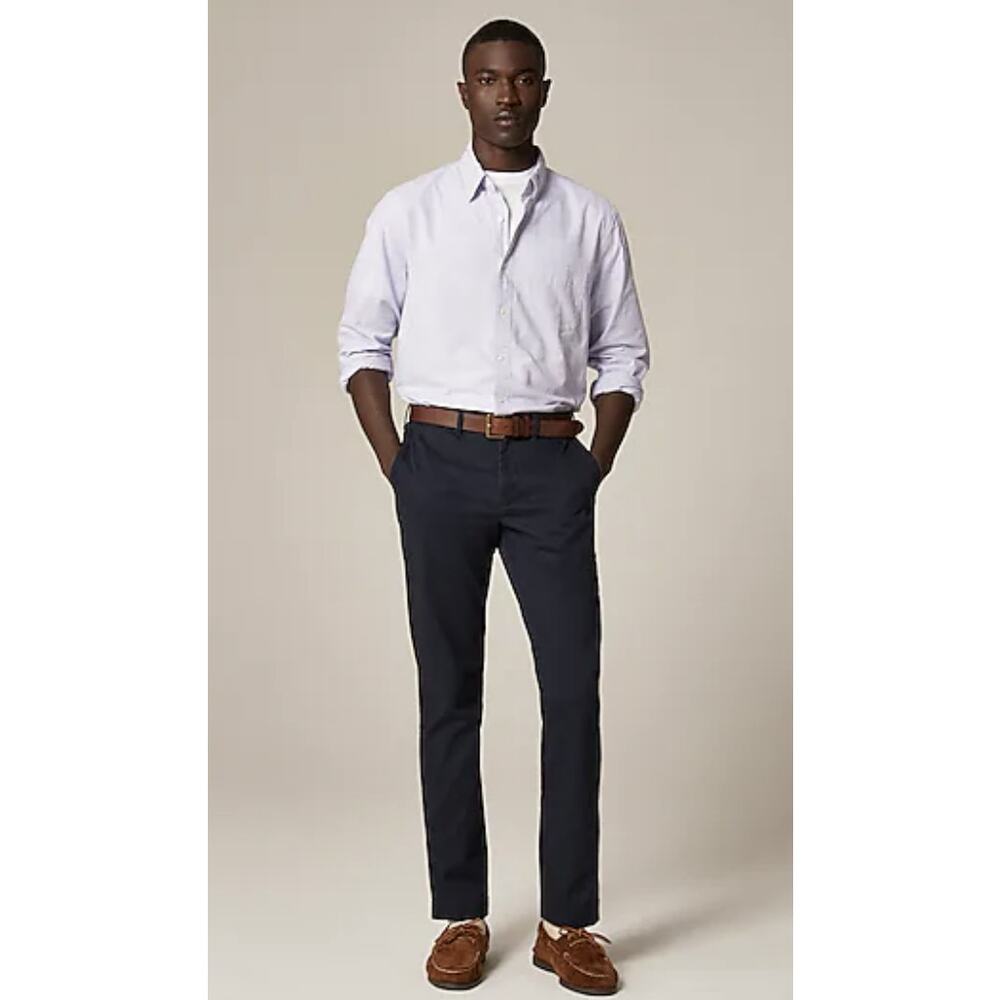 JCrew 770 Straight-Fit Core Stretch Chino Pants Mens W32 L30 Blue AR886 Twill